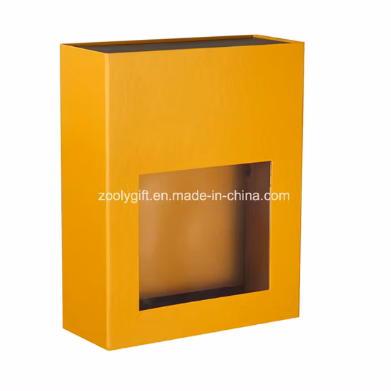 Printed Durable Folding Cardboard Paper Box with Clear Window